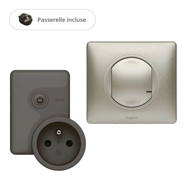 Pack de démarrage "Gestion de l'énergie" Céliane with Netatmo : Prise connectée / Titane