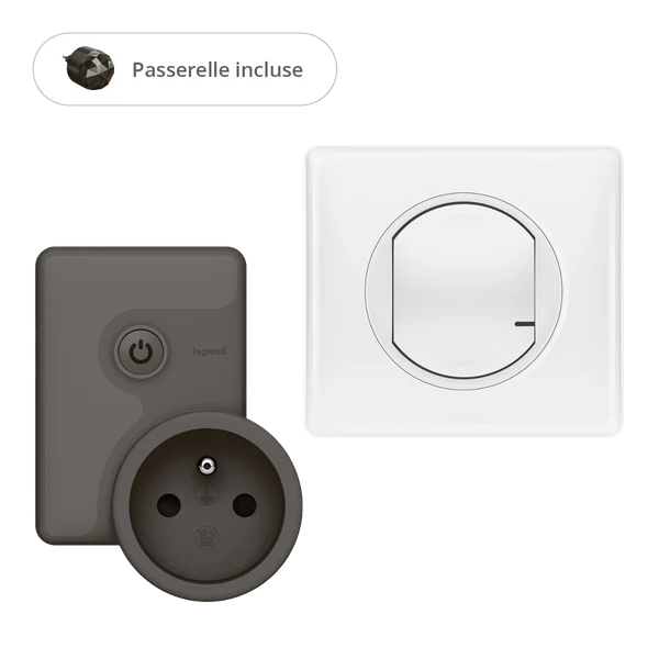 Pack de démarrage "Gestion de l'énergie" Céliane with Netatmo : Prise connectée / Blanc